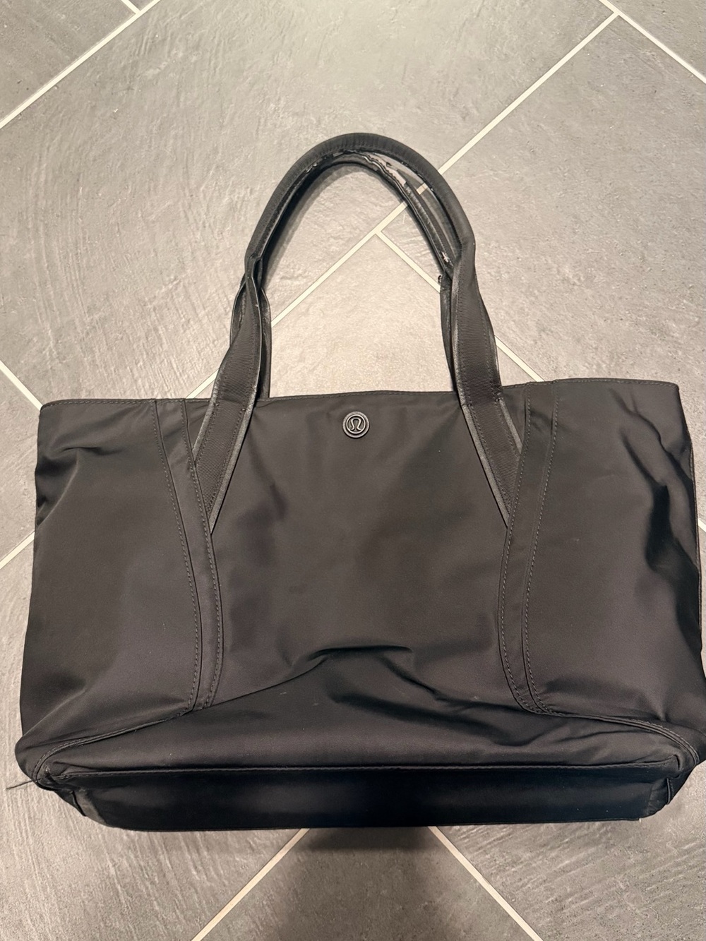lululemon athletica Black Nylon Everyday Tote